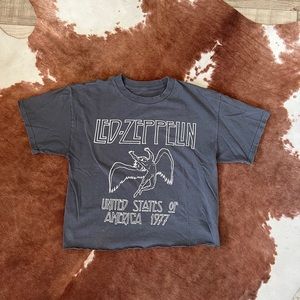 Cropped Led Zeppelin Band Tee